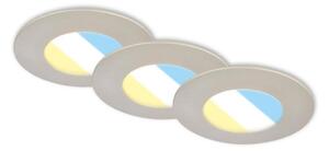 Briloner 7598032 -SADA 3x LED Koupelnové podh. svítidlo LED/4,9W/230V IP44 chrom