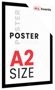 Plakátový rám A2 OWZ – černý, zacvakávací, FRAME_A2BK