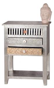 Sob nábytek - Designový odkládací stolek z masivního manga a hliníku Metalus - F0S01356-97