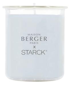 Starck svícen + svíčka Peau de Pierre/Tvář z kamene 120g šedá - Maison Berger Paris