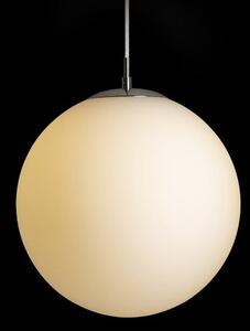 LUNA 30 závěsná opálové sklo/chrom 230V LED E27 15W - RED - DESIGN RENDL