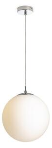 LUNA 30 závěsná opálové sklo/chrom 230V LED E27 15W - RED - DESIGN RENDL