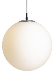 LUNA 30 závěsná opálové sklo/chrom 230V LED E27 15W - RED - DESIGN RENDL