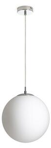 LUNA 30 závěsná opálové sklo/chrom 230V LED E27 15W - RED - DESIGN RENDL