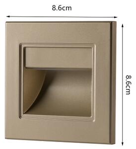 Brilagi - LED Schodišťové svítidlo STEP LIGHT LED/1,5W/230V IP44 zlatá