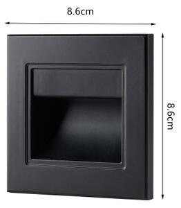 Brilagi - LED Schodišťové svítidlo STEP LIGHT LED/1,5W/230V IP44 černá