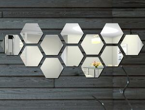 Živá Zeď Samolepicí zrcadlové dekorace Hexagon