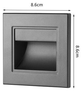 Brilagi - LED Schodišťové svítidlo STEP LIGHT LED/1,5W/230V IP44 antracit