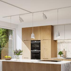 Paulmann Stínidlo na lampu URail Alvaro, bílé/chromové, DecoSystems, Bílá / opál, Obývací pokoj / jídelna, kov, Moderní