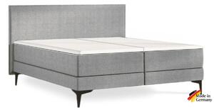 Šedá kontinentální postel Emma Elite boxspring Komfort 200x180