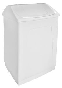 AQUALINE - Odpadkový koš výklopný, 55 l, bílý plast ABS (14027)