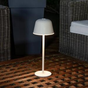 OSRAM LED stolní lampa na baterie ENDURA STYLE, béžová 30 cm IP44, stmívatelný, Krémová / jantar, Hliník, Moderní