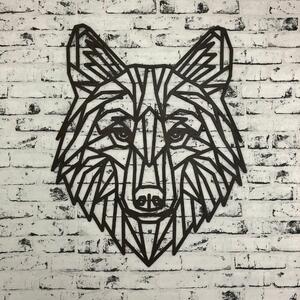 DUBLEZ | Obraz ze dřeva - Polygonální vlk