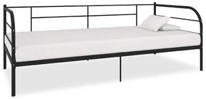 Rám denní postele černý kov 90 x 200 cm 284673