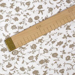 Goldea bavlněný závěs - vzor kytičky na bílém 140x142 cm