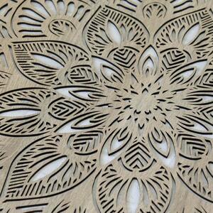 DUBLEZ | Vyřezávaná dřevěná Mandala - Symetrie