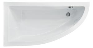 Besco Akrylátová asymetrická vana Praktika 140x70 (150x70) Barva: Bílá, Rozměry (cm): 150x70, Orientace: Levá