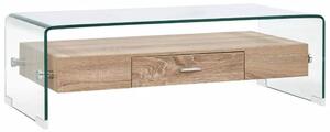 Konferenční stolek čirý 98 x 45 x 31 cm tvrzené sklo 284747