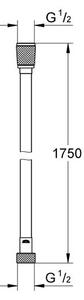 Grohe Silverflex Sprchová hadice twistfree 175 cm,, Hard Graphite lesk 28388A00