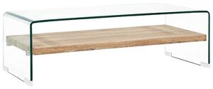 Konferenční stolek čirý 98 x 45 x 31 cm tvrzené sklo 284743