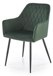 Halmar jídelní židle K558 + barevné provedení tmavě zelená