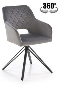 Halmar jídelní židle K535 + barevné provedení šedá