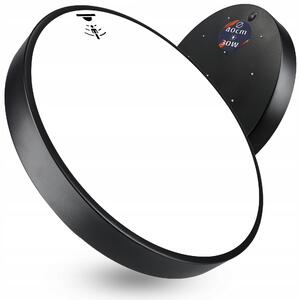 Černé stropní LED svítidlo 30 W, 40 cm
