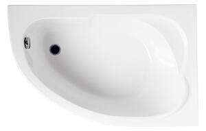 Polimat Akrylátová asymetrická vana Standard 130x85 L(R) AS Barva: Bílá, Orientace: Pravá