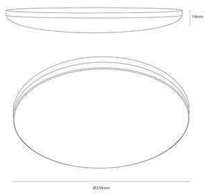 LED Stropní svítidlo HUGO LED/16/24/32W/230V 3000/4000/6500K pr. 37 cm IP54 čer