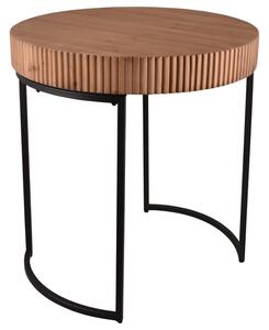 Přístavný stolek DARIA černá/přírodní