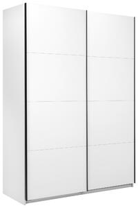 ŠATNÍ SKŘÍŇ S POSUVNÝMI DVEŘM, bílá, 150/211,5/61,5 cm P & B - Šatní skříně, Online Only