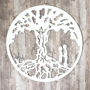 DUBLEZ | Dřevěný strom života na stěnu - Láska
