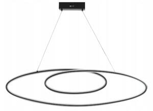 LED závěsné svítidlo 102 cm, 4000 K, černé, neutrální bílá