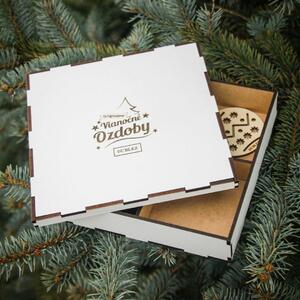 DUBLEZ | Krabička na dřevěné ozdoby na vánoční stromeček