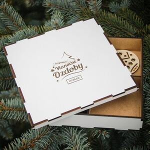 DUBLEZ | Krabička na dřevěné ozdoby na vánoční stromeček