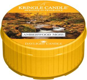 Kringle Candle Amberwood Moss čajová svíčka 42 g