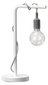 ONLI - Stolní lampa WIRE 1xE27/15W/230V 50 cm šedá/bílá