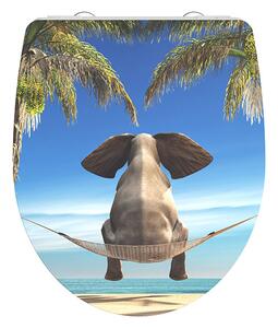 Eisl Sanitär WC prkénko Duroplast Soft Close Happy Elephant High Gloss 82580