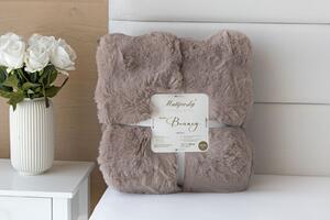 Deka Bouncy hnědá Jednobarevná deka 130/180