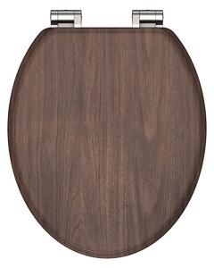 Eisl Sanitär WC prkénko MDF Soft Close Dark Wood 80193
