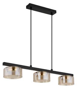 Globo 16055-3HG - LED Lustr na lanku HIGGINS 3xGX53/6W/230V kouřová/hnědá