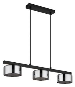Globo 16055-3HS - LED Lustr na lanku HIGGINS 3xGX53/6W/230V kouřová/černá