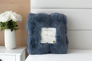 Deka Bouncy modrošedá Jednobarevná deka 130/180