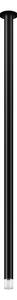 Lodes 15833 2020 A-tube Nano Swing medium, stropní svítidlo, 3W LED 2700K, matná černá, 60cm