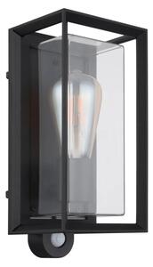 Globo 31982SS -Venkovní nást. svít. se senzorem LOGANA 1xE27/60W/230V IP44 černá