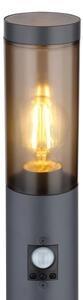 Globo 3159SAS - Ven. lampa se senzorem BOSTON 1xE27/15W/230V IP44 110 cm černá