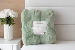 Deka Bouncy zelená Jednobarevná deka 130/180