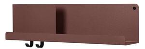 Muuto - Folded Shelves 63x16,5 Deep Červená