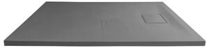 SAPHO - ACORA vanička z litého mramoru, obdélník 120x80x3,5cm, šedá, dekor kámen (AC024)