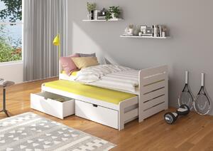 Dětská dvojlůžková postel 80x180 DANRINA - bílá